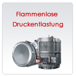 Flammenlose Druckentlastung